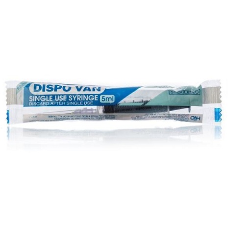 Dispovan Syringe 5ml-24 Gx 1